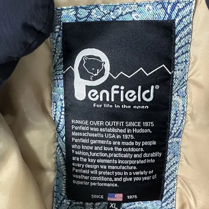 [XL] Penfield 펜필드 덕다운 하프 패딩 점퍼 자켓