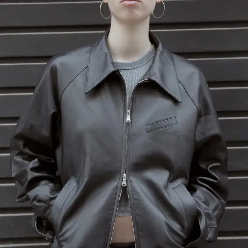 [5] 머듈 Appendix leather blouson