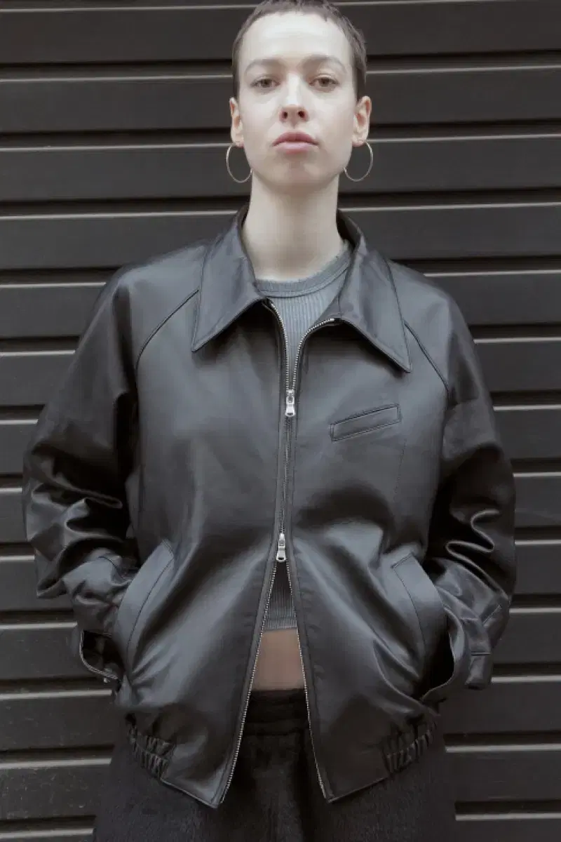 [5] 머듈 Appendix leather blouson