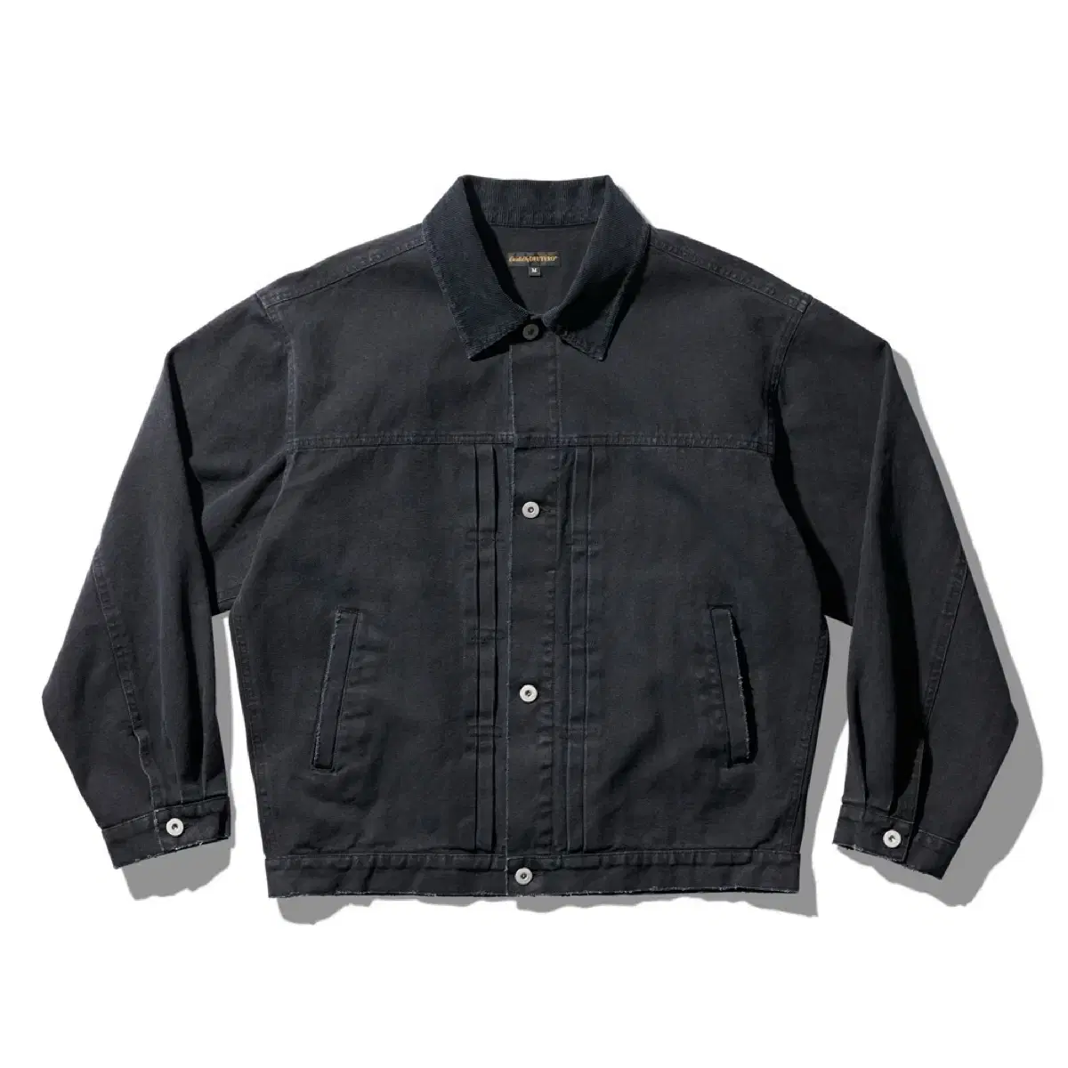 듀테로Canvas D-Pattern Jacket Damaged Black