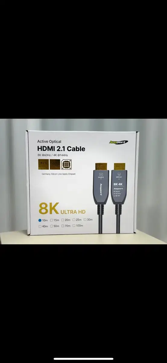 애니포트 hdmi 8k 10미터 팝니다