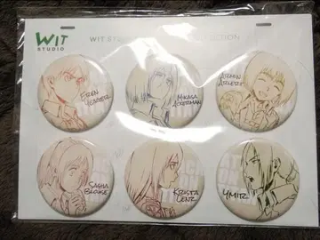 WIT 캔배지 컬렉션 진격의 거인 엘렌 미카사 히스토리아 유밀