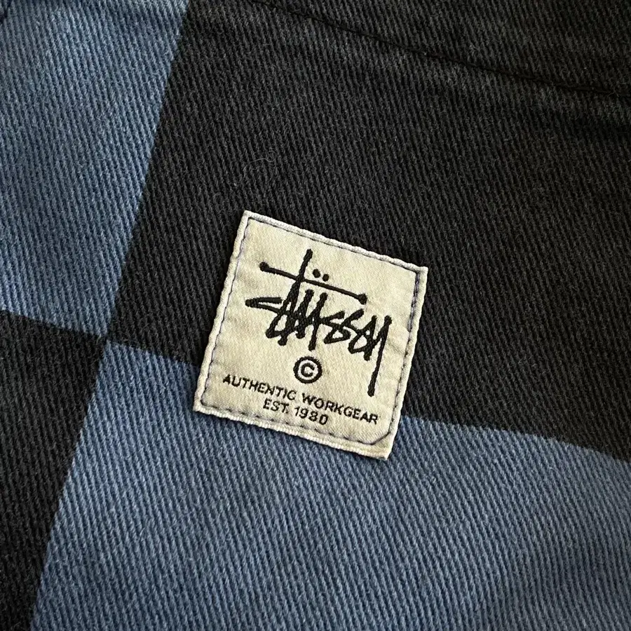 [옷장정리] stussy 스투시 빅 OL 더블니 체크 워크 팬츠 28