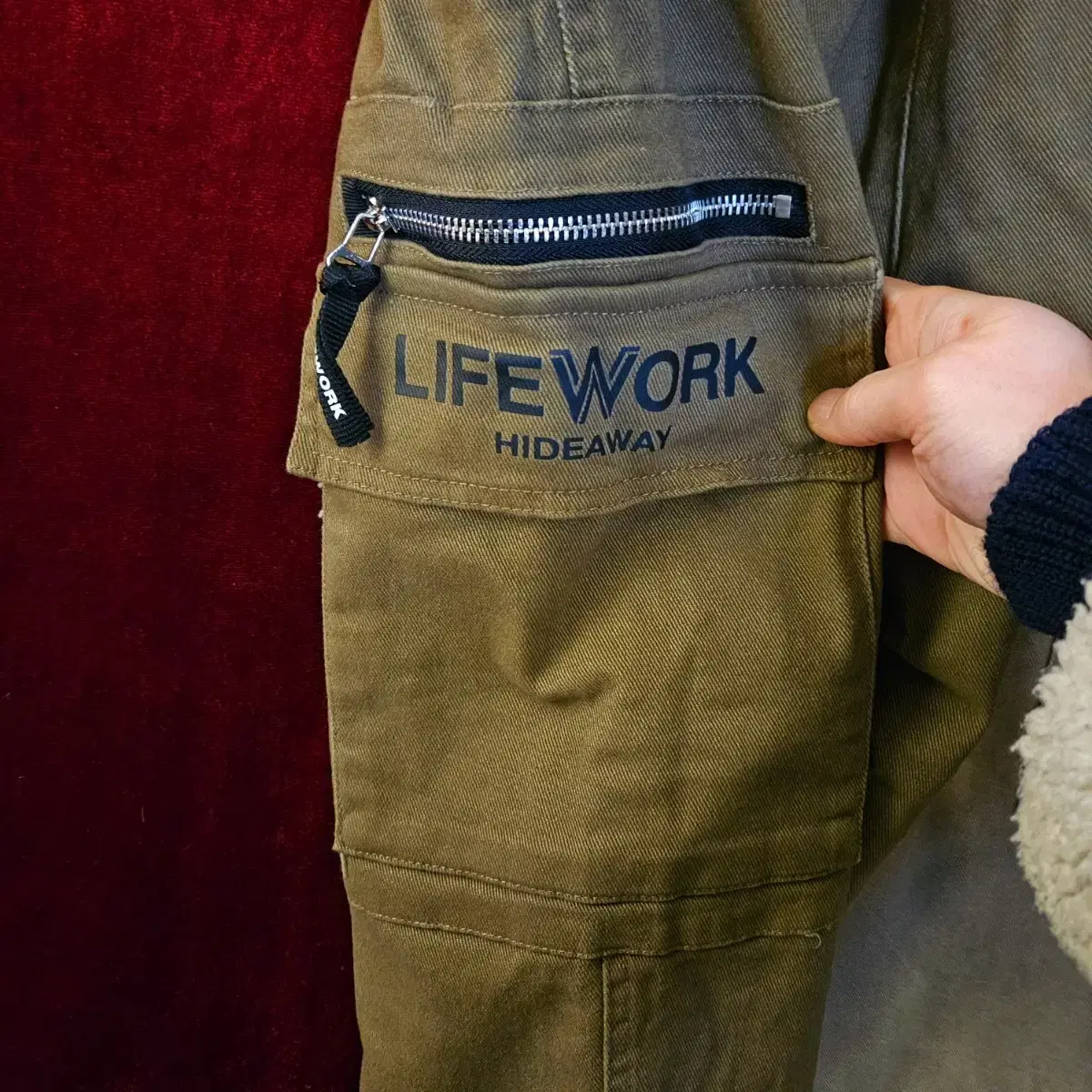 라이프워크(Life Work) 워크 조거 카고 팬츠 M size