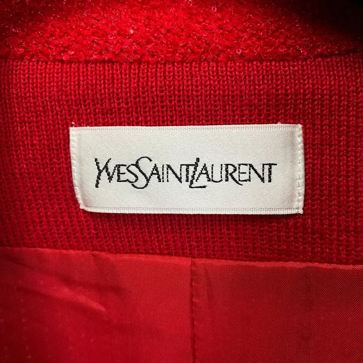 빈티지 YVES SAINT LAURENT 모헤어 블렌드 니트 자켓