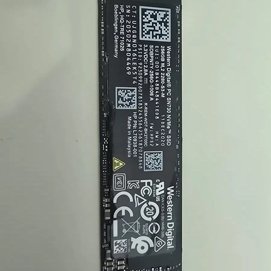 WD PC SN730  NVME