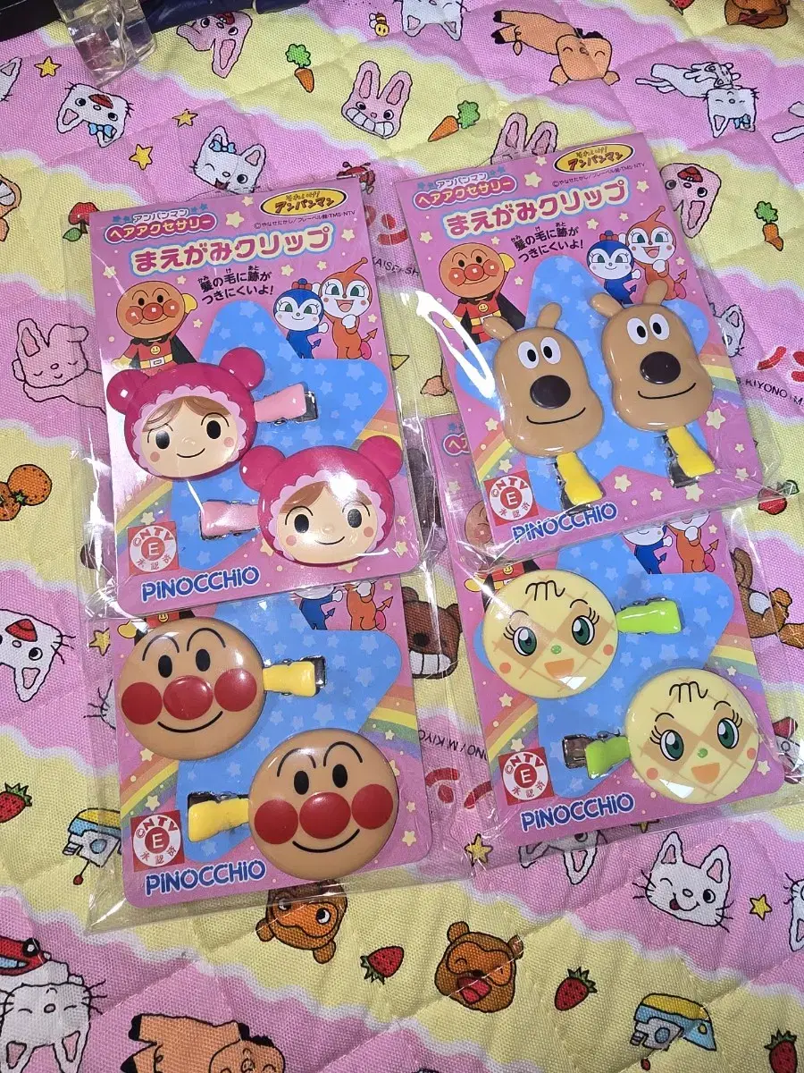 Anpanman Friends Hairpin Meronbun Akachan Jalang Germman Dalang