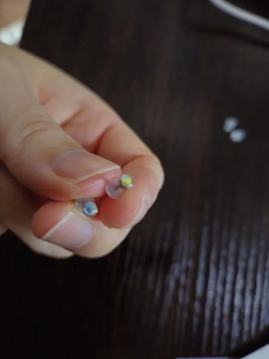 Moonkrystal Raw Stone Earrings, New, 5500 KRW
