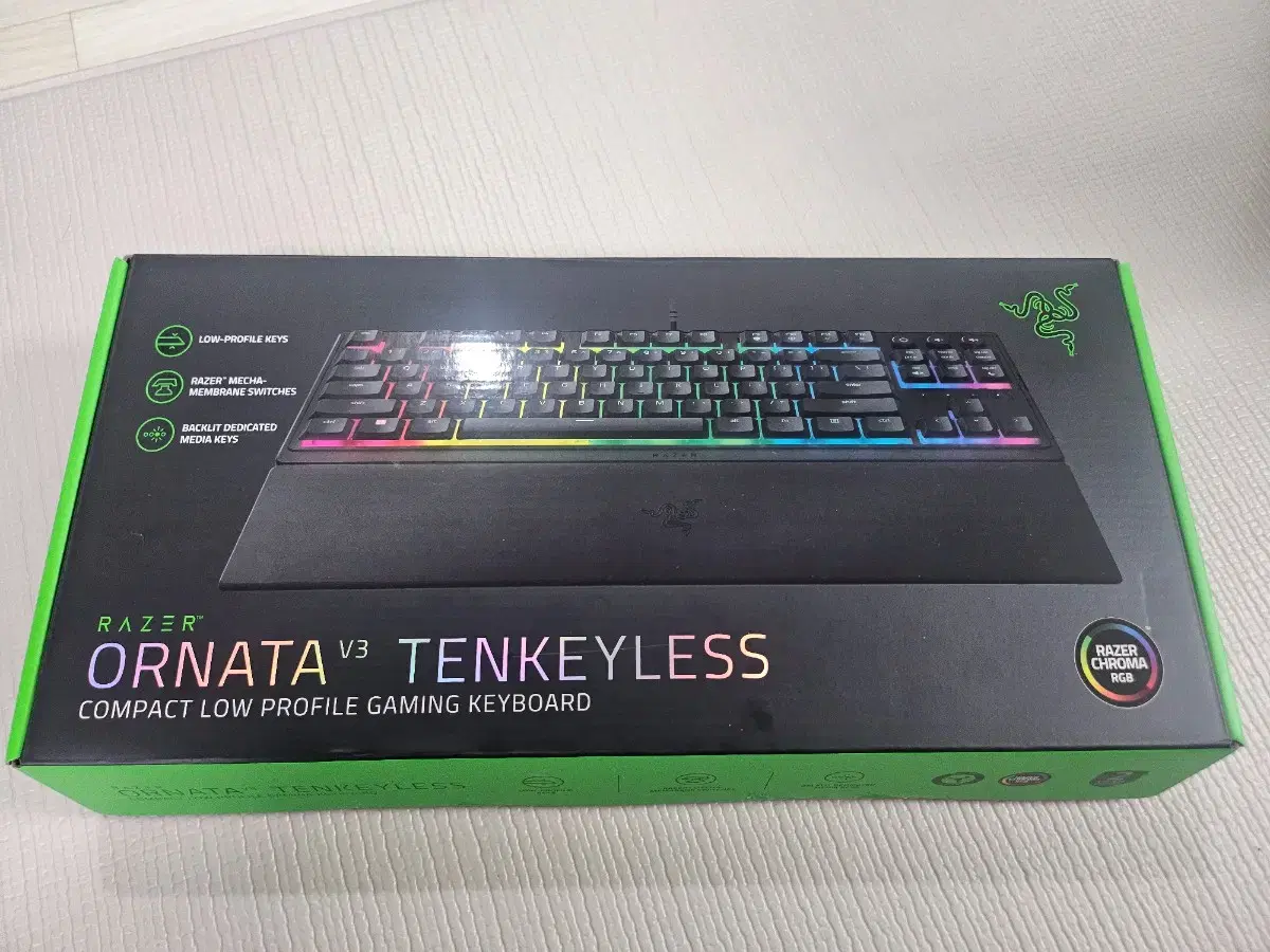 레이저 Ornata V3 TKL KR 유선 텐키리스 키보드