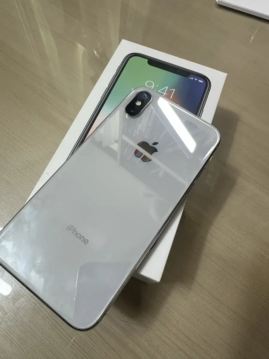 아이폰x 실버 64GB 배터리 100