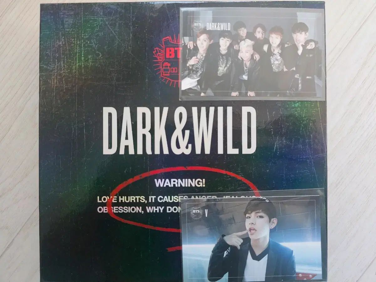 방탄 DARK&WILD 포카 태형