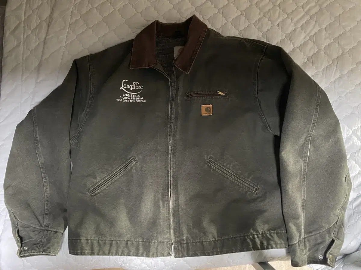 Carhartt J97 Moss Green (MOS) Destroyed Work Jacket