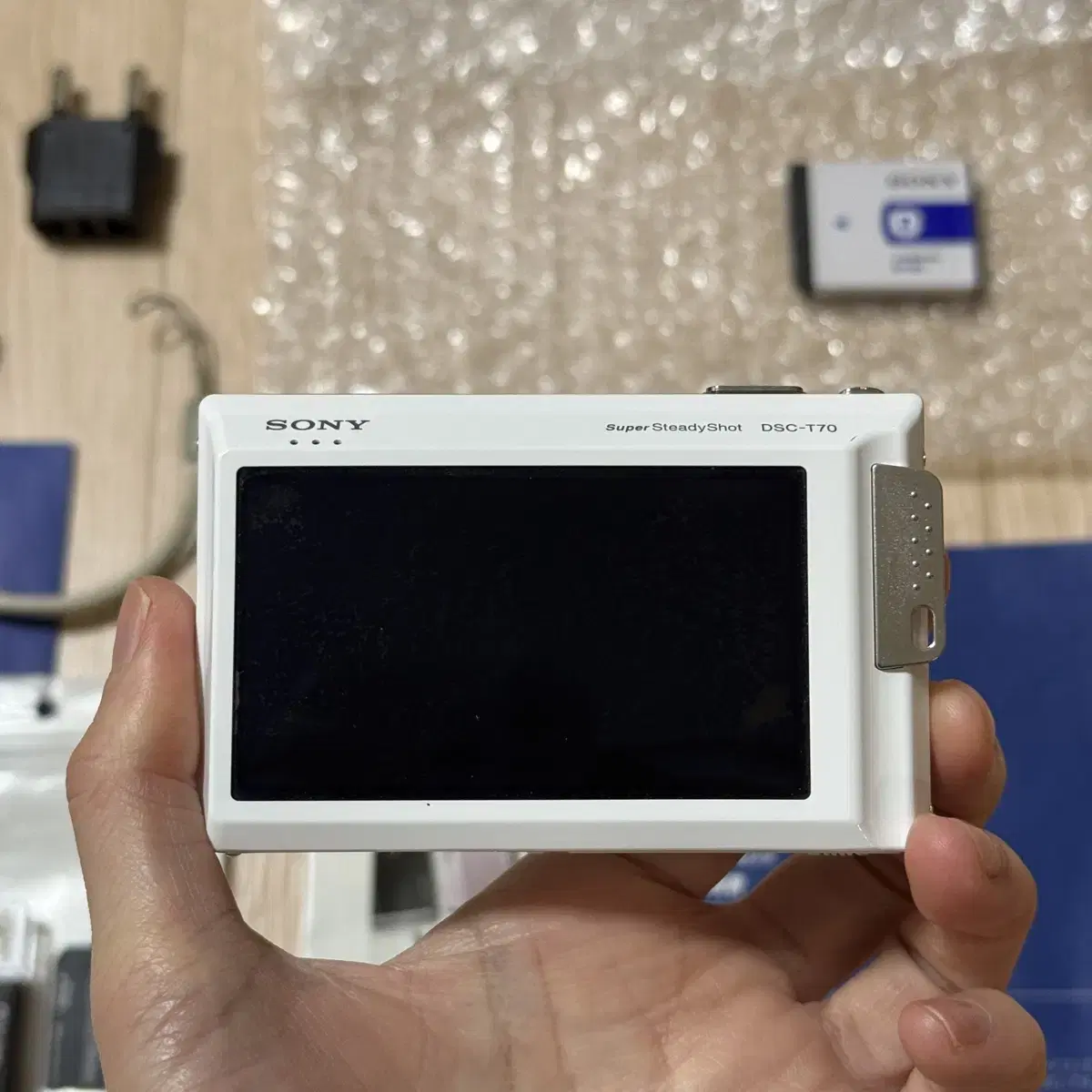 풀구성 소니 사이버샷 T200 SONY DSC-T200 슬라이드 실버디카