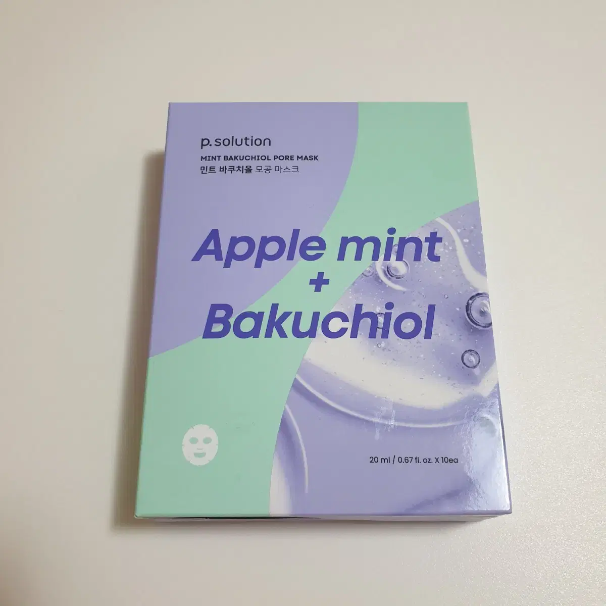닷솔루션 피솔루션 민트 바쿠치올 모공 마스크팩 10매