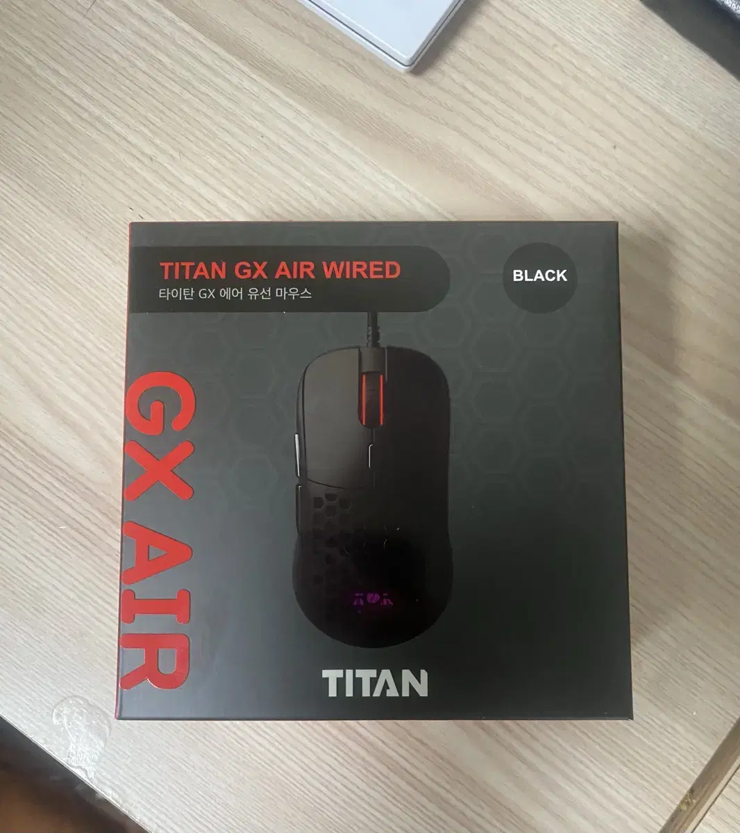 (미개봉 새상품)제닉스 TITAN GX AIR WIRED 마우스유선