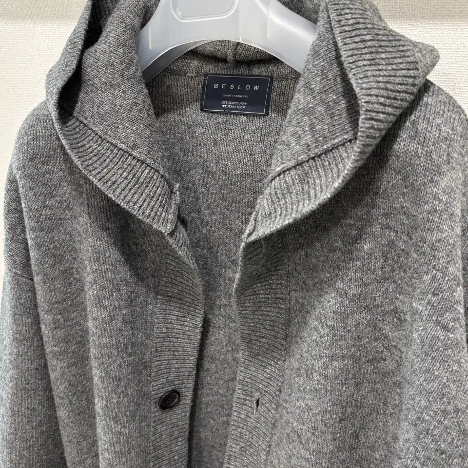 [L~XL] Beslow, 로브 후드 wool 롱가디건