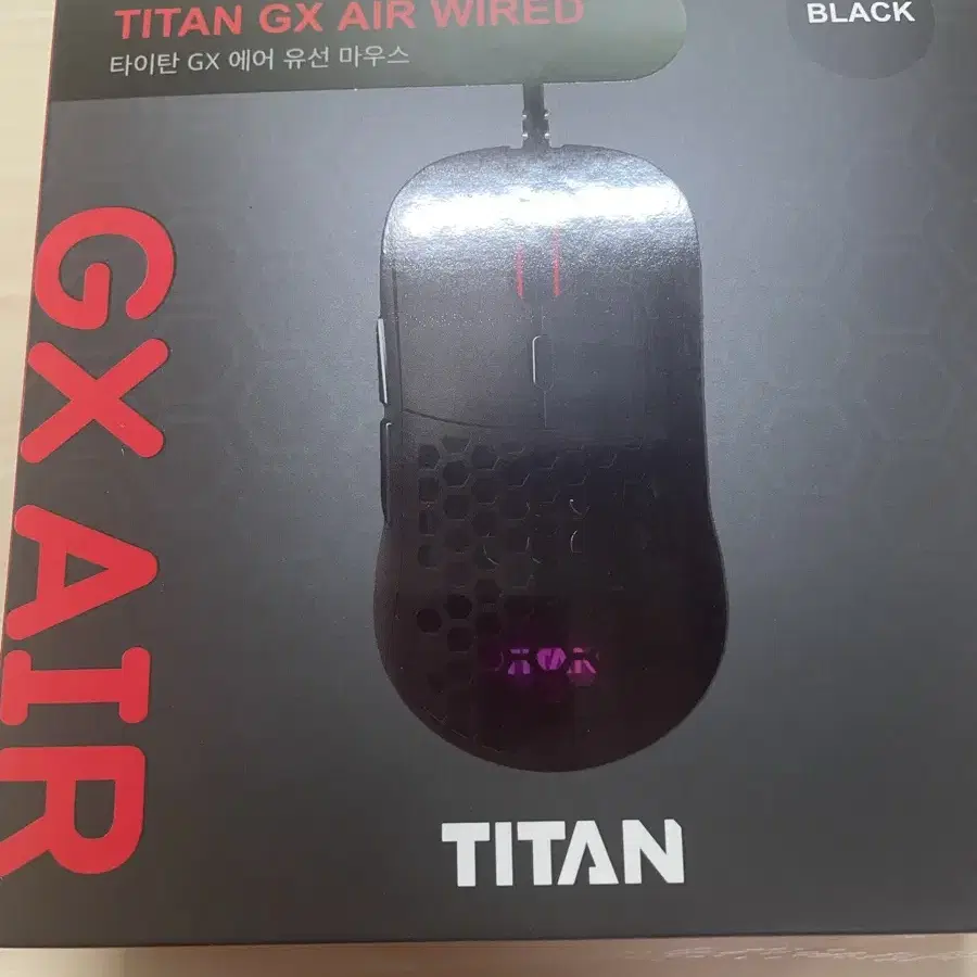 (미개봉 새상품)제닉스 TITAN GX AIR WIRED 마우스유선