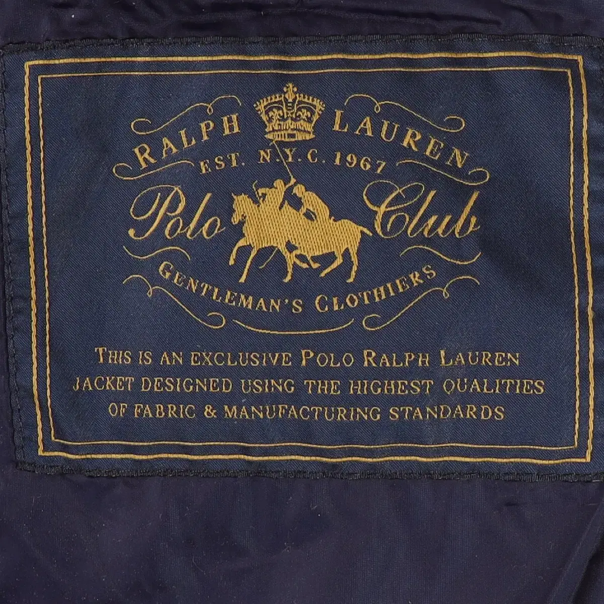 폴로 랄프로렌 POLO RALPH LAUREN 블랙와치 퀼팅 자켓 L