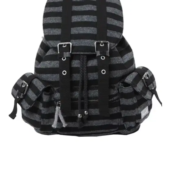 텐스댄스 백팩 블랙 Wool stripe backpack_black