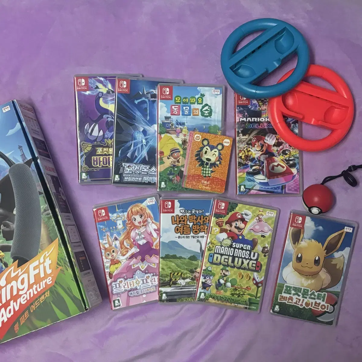 Nintendo Switch GameChips Ringfeet Pokemon Eevee Animal Crossing Super Mario