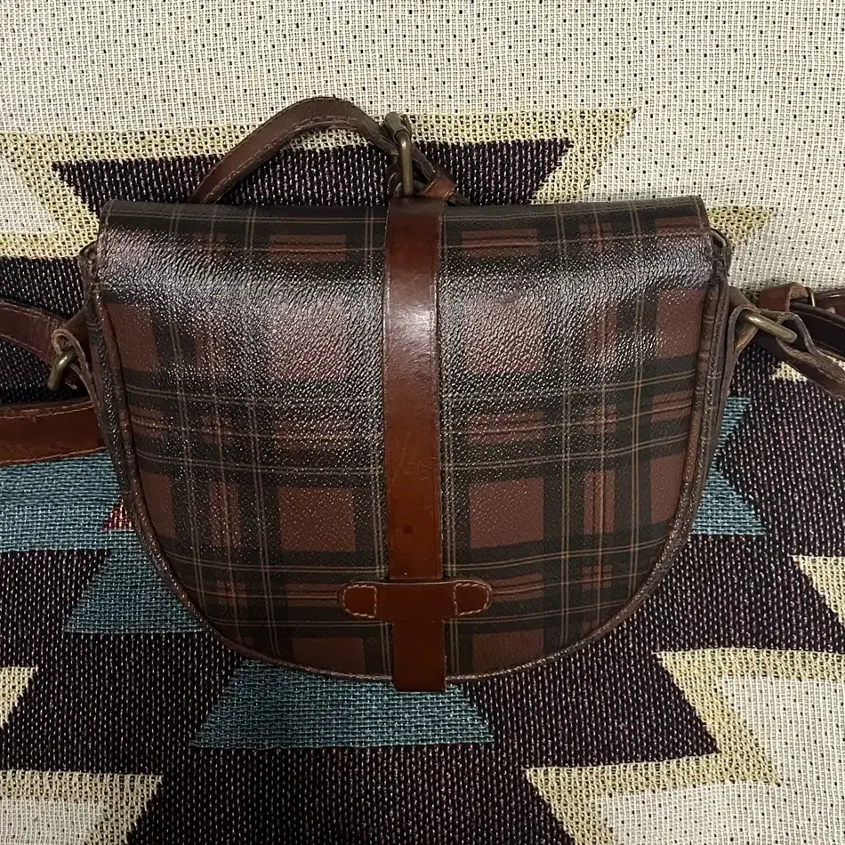 90s 폴로 랄프로렌 plaid tartan crossbodybag