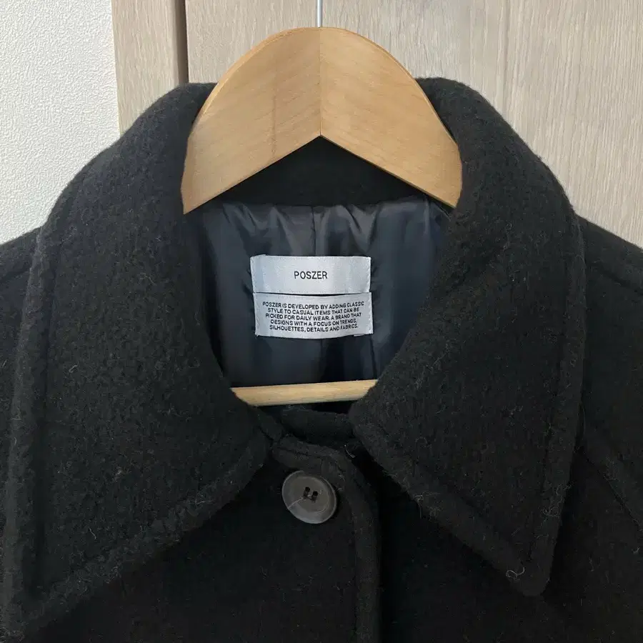 포저 poszer wool half coat 울 하프코트 네이비 무배