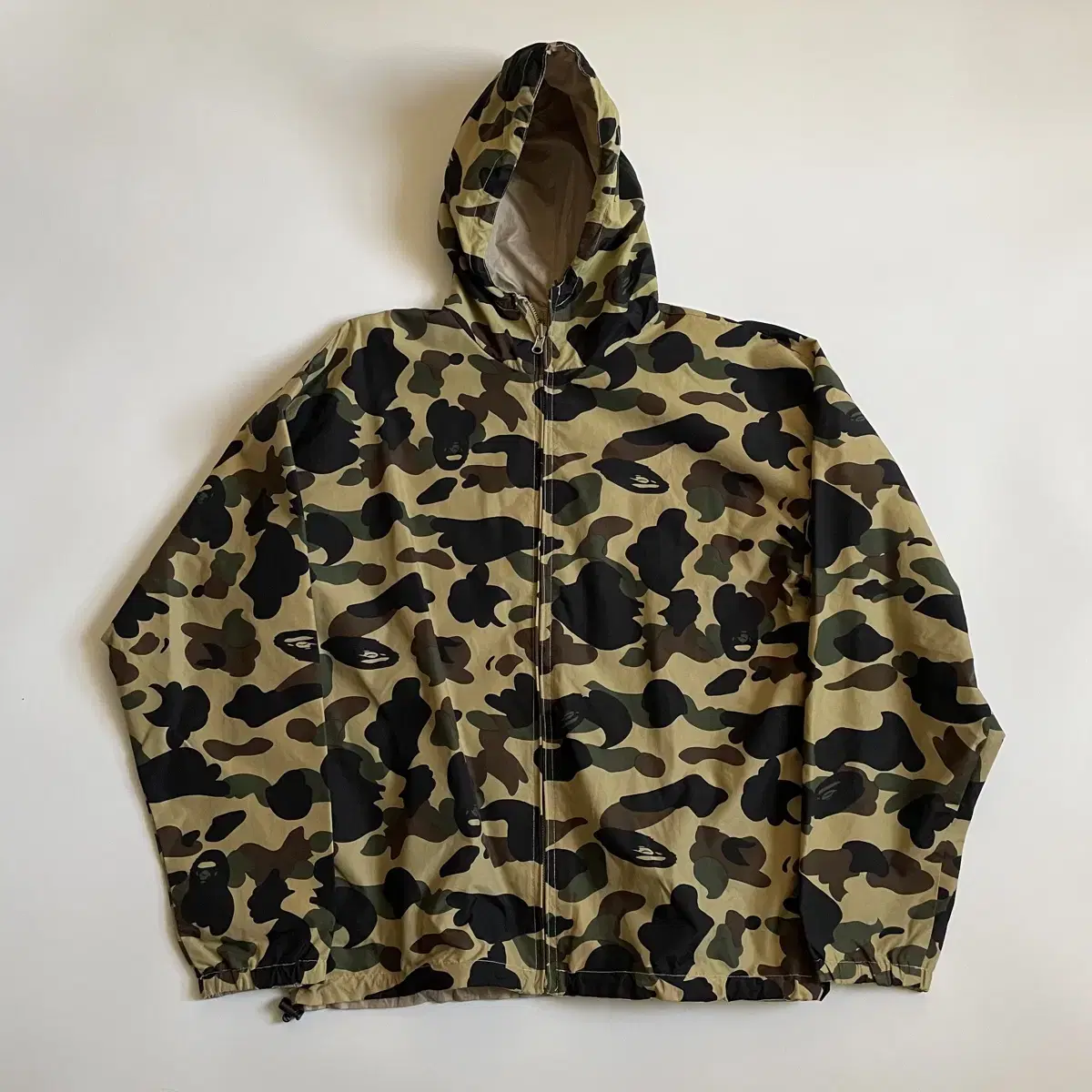 90s 베이프 Bape OG 양면 바람막이 카모 자켓