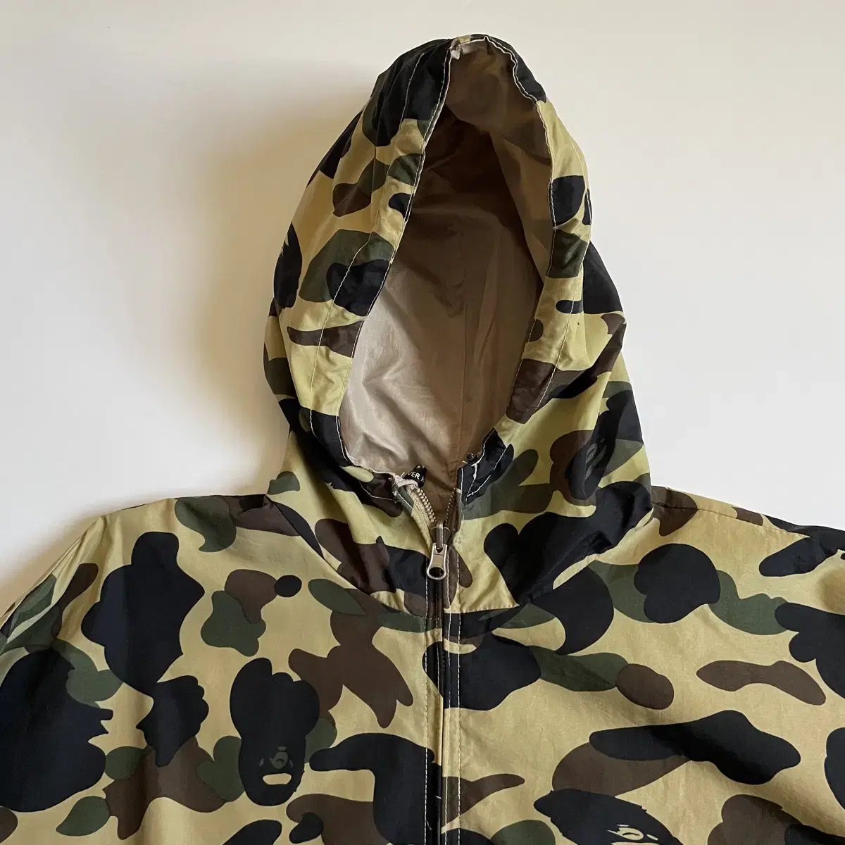 90s 베이프 Bape OG 양면 바람막이 카모 자켓