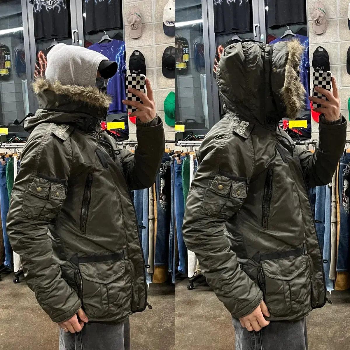 Superdry n3b 패딩 파카 (100-105)