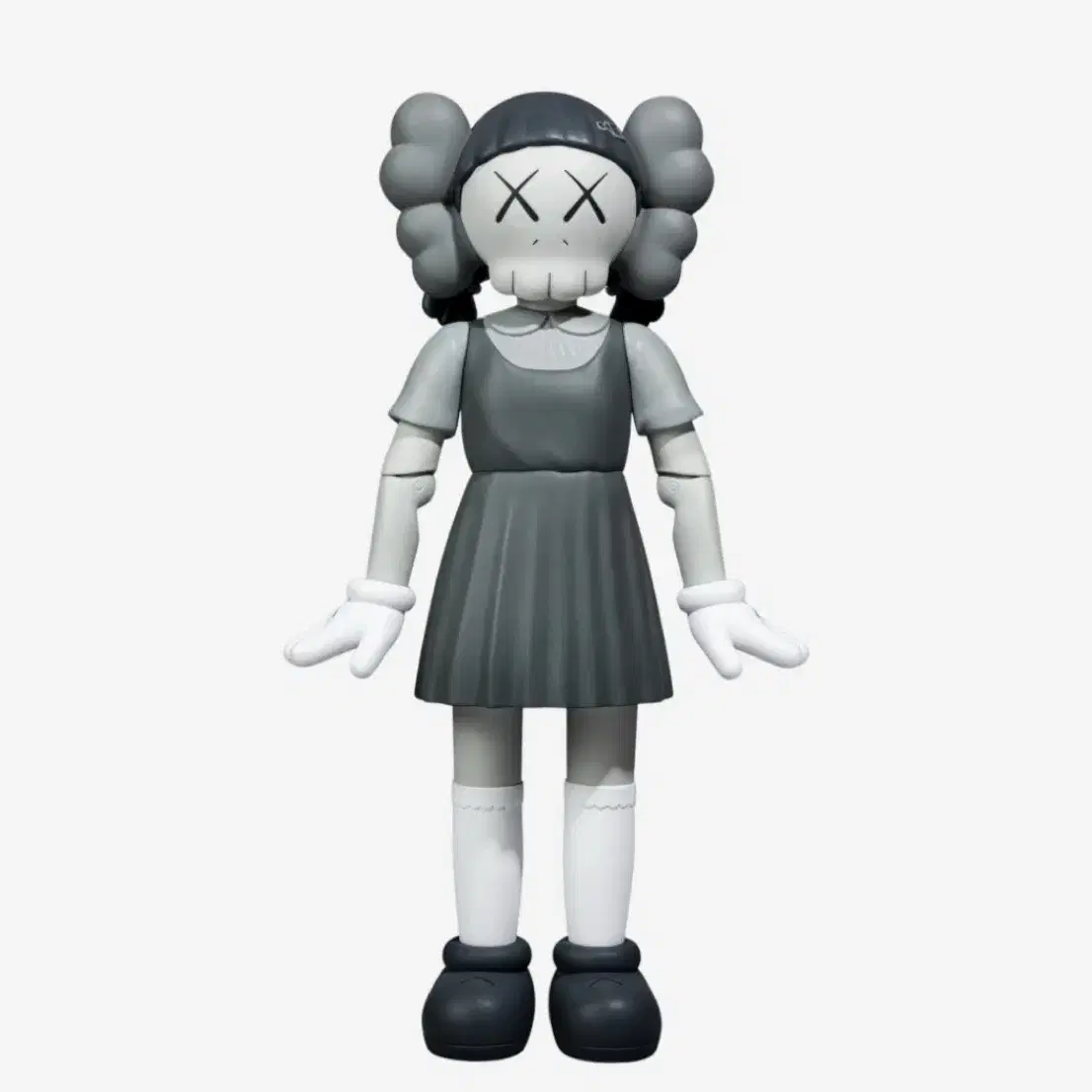 (2개) 카우스(KAWS)  x 오징어 게임 영희 바이닐 피규어 2종 일