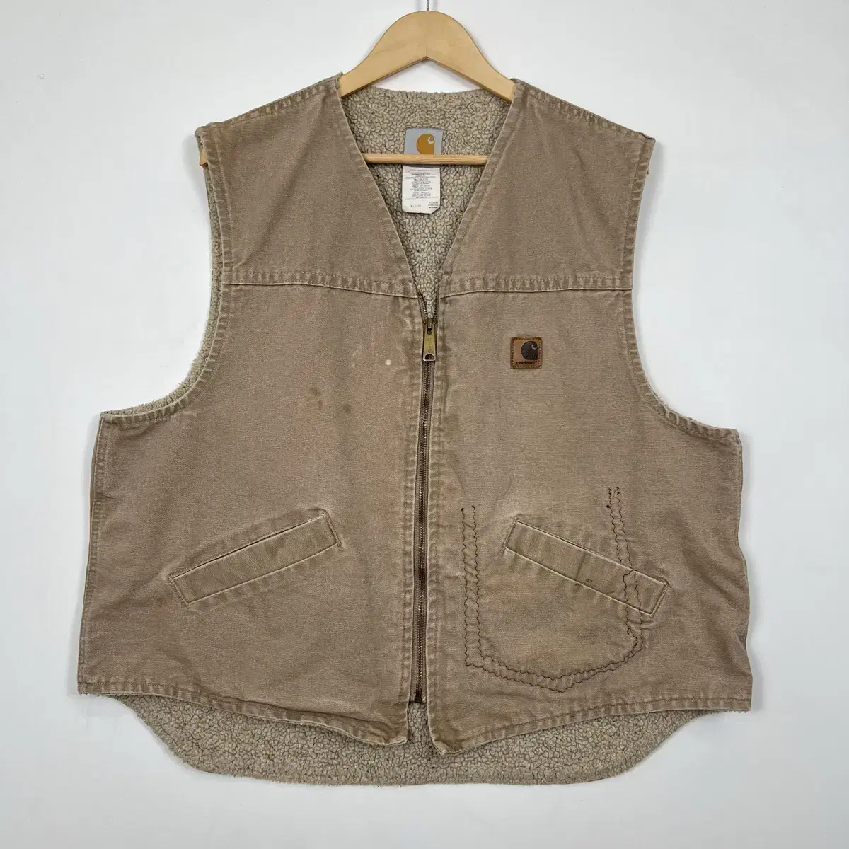 2000s Carhartt 칼하트 캔버스코튼 베스트 자켓