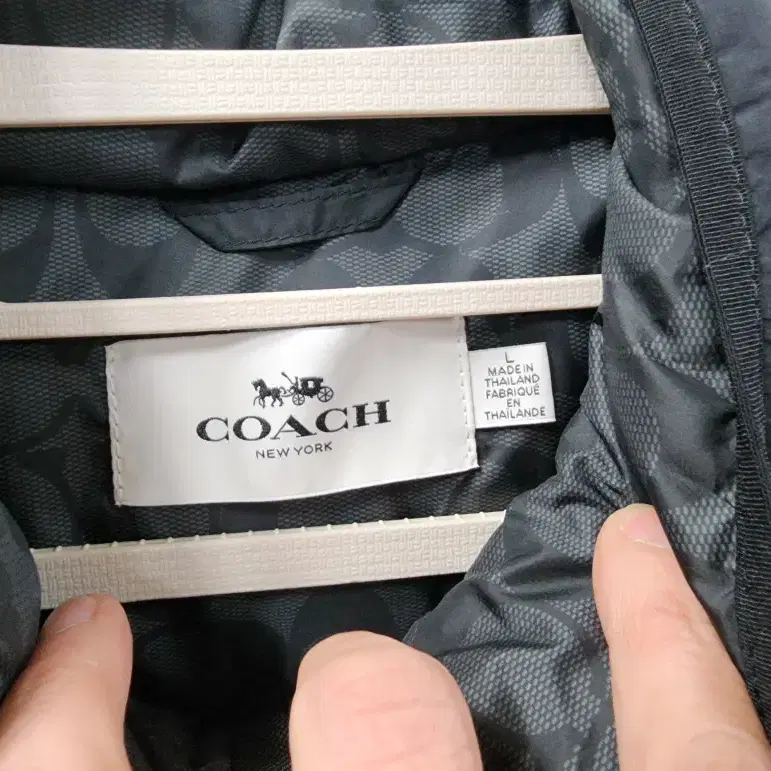 코치 COACH 정품 남성 다운 패딩 조끼/100size/상태최고