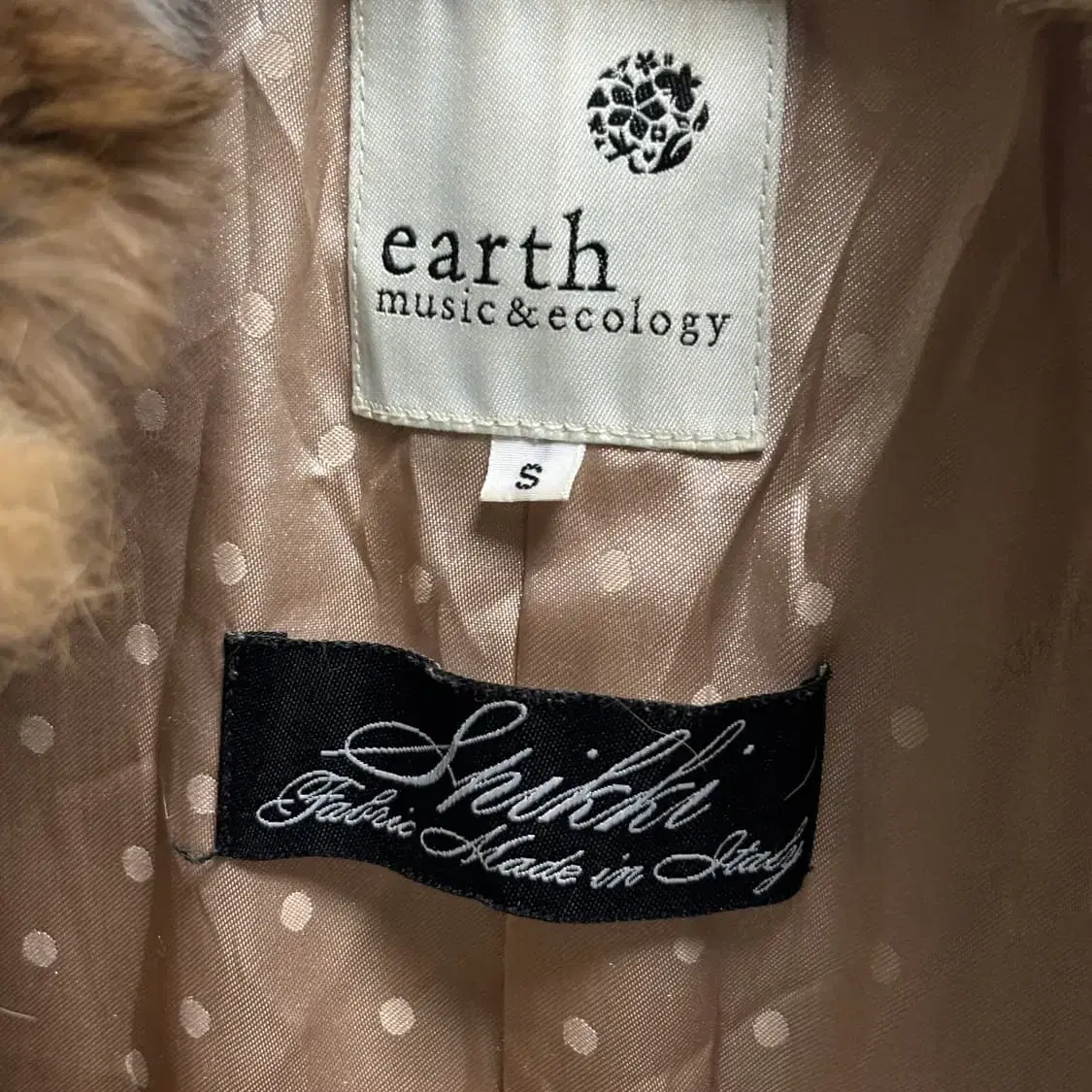 earth music&ecology 래빗퍼 후드 더플코트