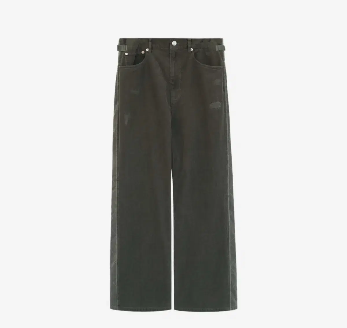 [2] Polythene Rebuild Corduroy Koshima Pants Olive Charcoal