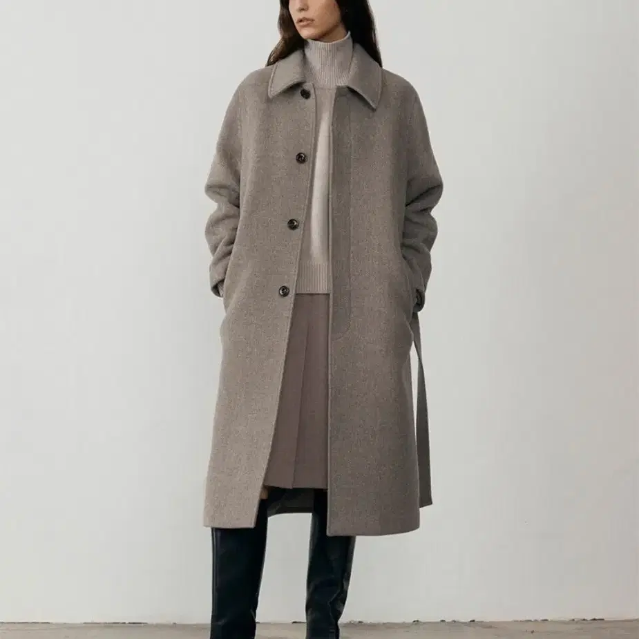 던스트 UNISEX BELTED WOOL MAC COAT