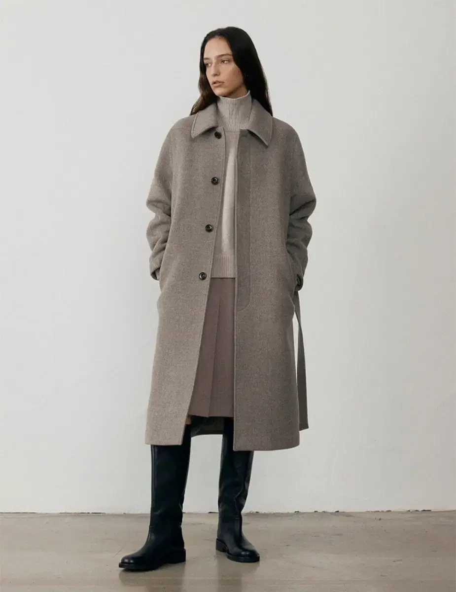 던스트 UNISEX BELTED WOOL MAC COAT