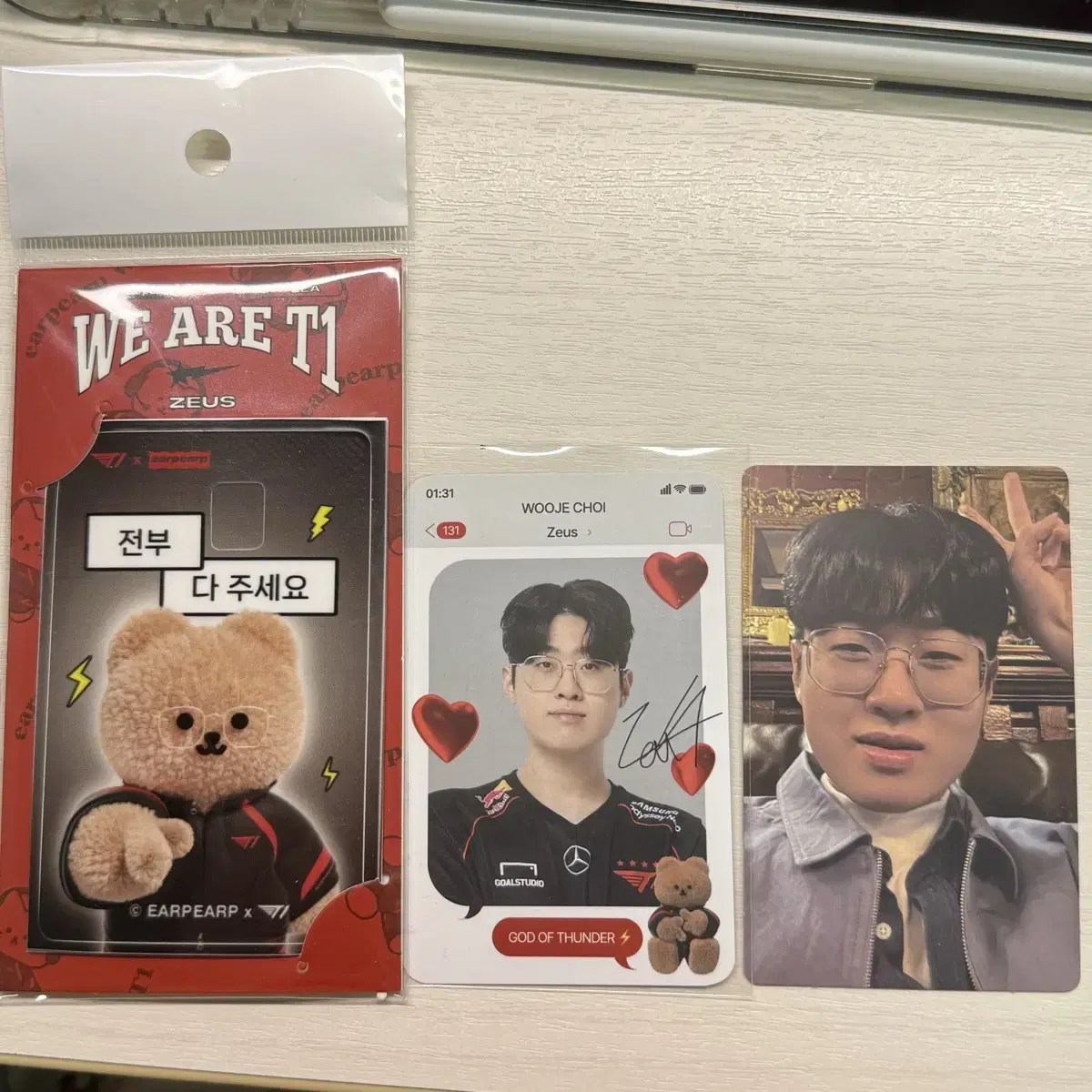 한화생명e스포츠 제우스 최우제 포카 + 카드스티커