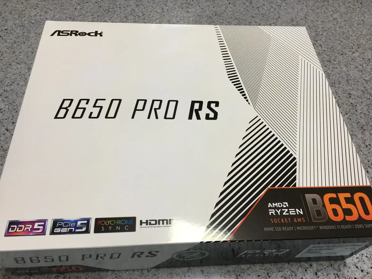 ASRock B650 Pro RS(ATX보드) 새제품 팝니다. 애즈락