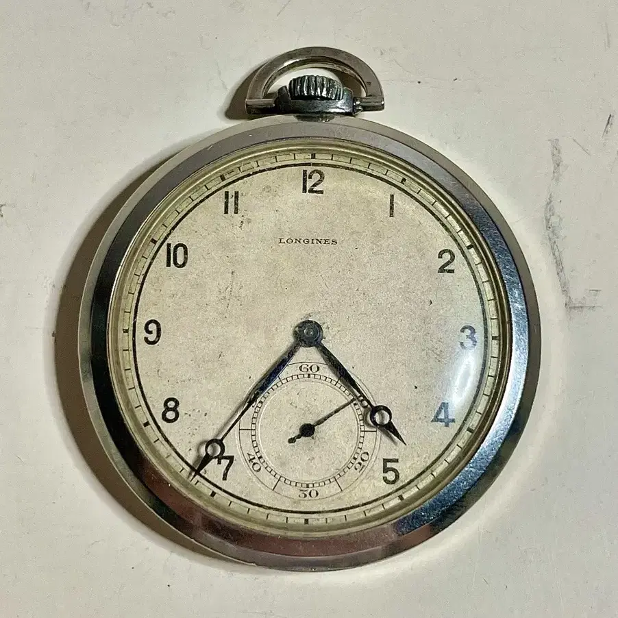 1930년대 빈티지 론진 회중시계 청침 LONGINES