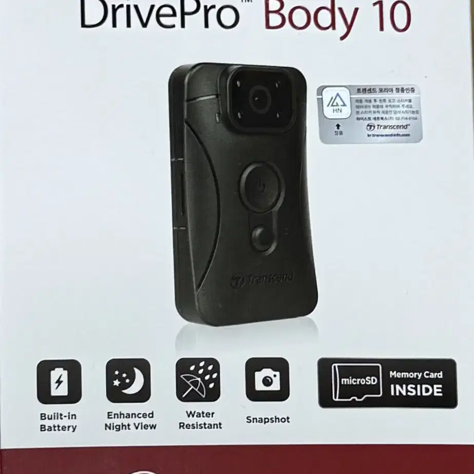 트랜센드 Drive Pro Body 10 바디캠