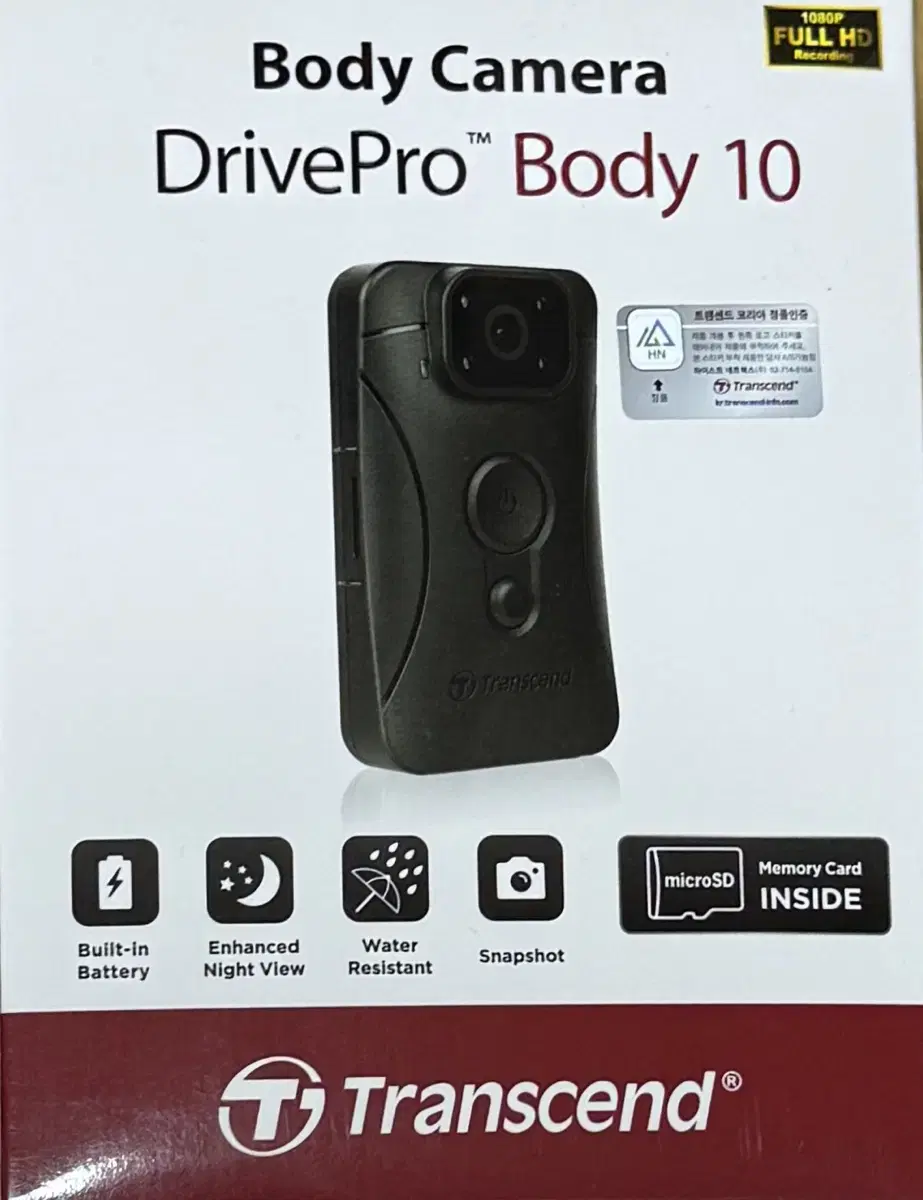 트랜센드 Drive Pro Body 10 바디캠