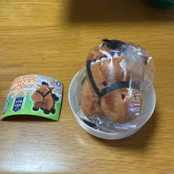 서러브레드 컬렉션 쁘띠 봉제 인형 6 도듀스 가챠 말 봉제 인형 무후네