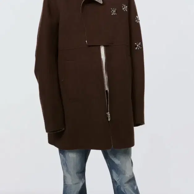 [48] MASU 24FW RAINDROP STUD COAT