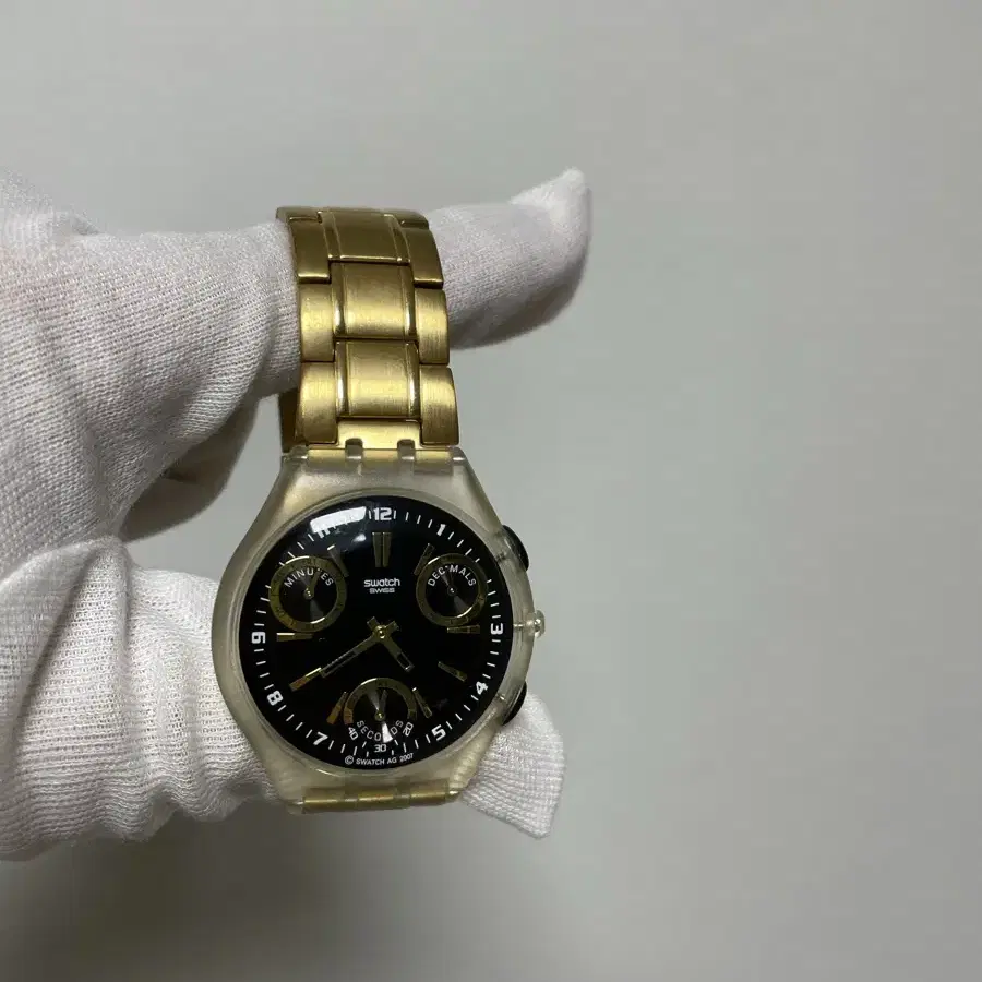 스와치 Swatch AG 2007 Gold 골드 메탈 시계