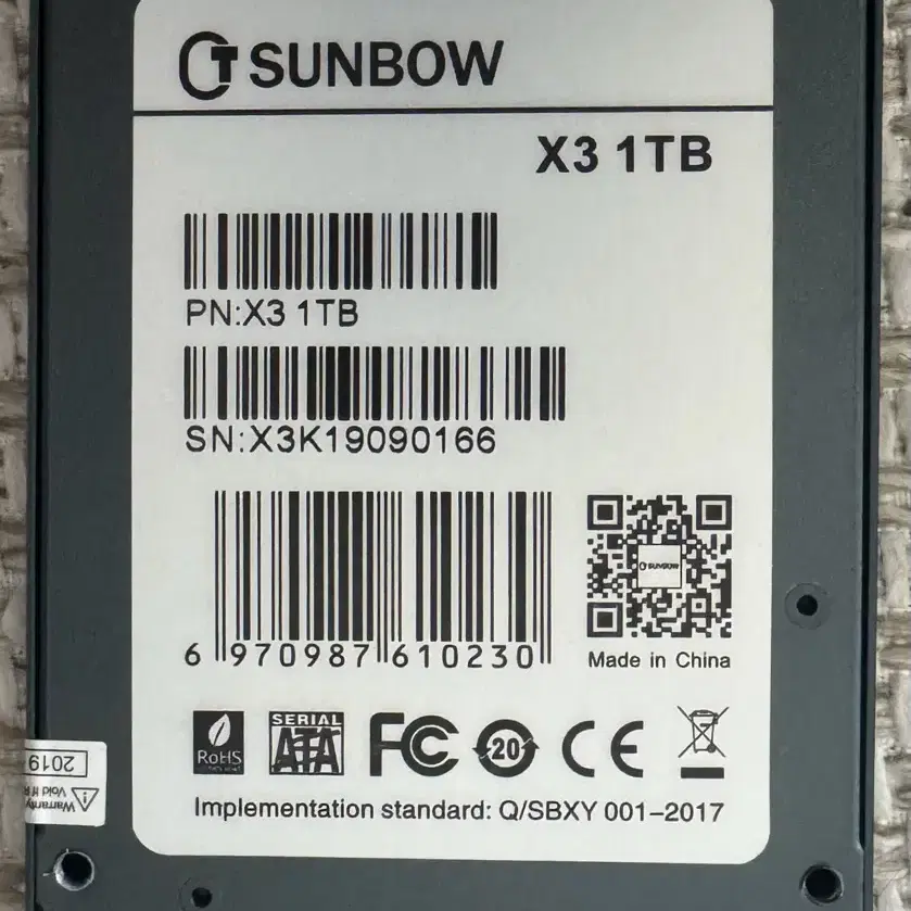 TCSUNBOW X3 SSD 1TB 판매