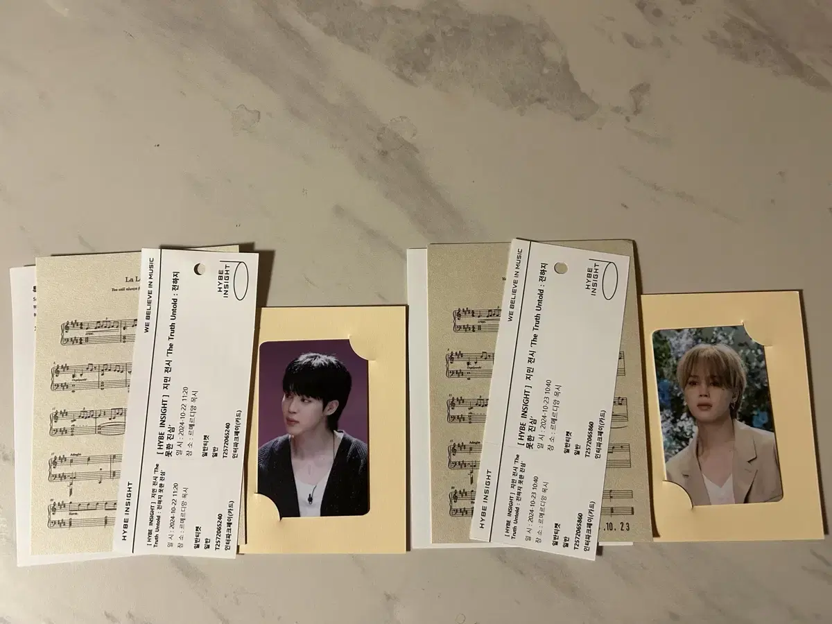 bangtan jimin jin The Truth Untold exhibition entry photocard exhibition po