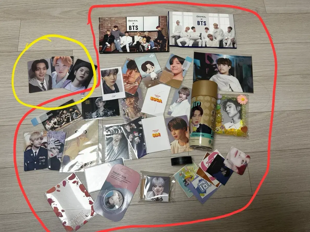 bts 굿즈 후기(That picture is an example