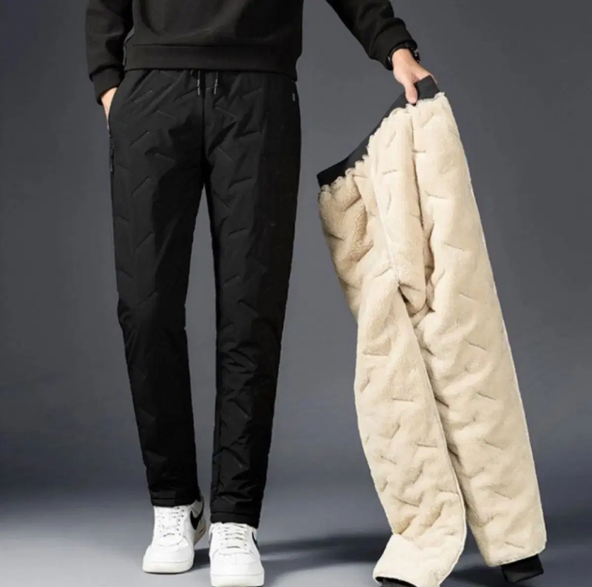 Casual Men's Fleece Winter Pants