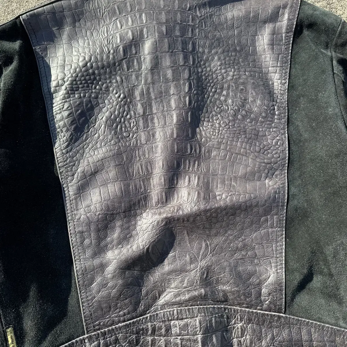 [M~L] Armani Jeans Dragon Hide 가죽 자켓