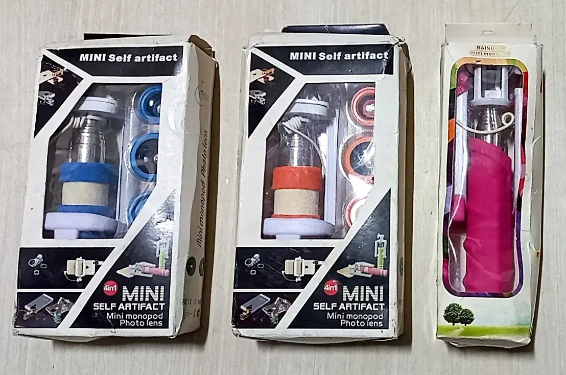 Cell phone selfie stick Mini monopod 3 pcs.